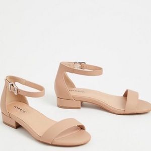 Torrid Nude Low Block Heel Sandal